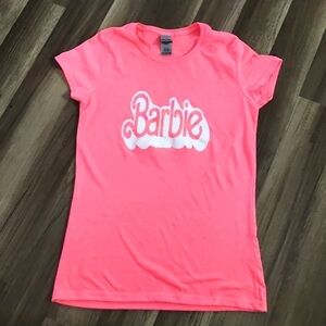 BARBIE Hot Pink Custom T Shirt Size XS Never Worn